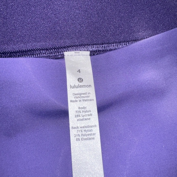 Lululemon purple leggings 
size 4US Excellent condition - Picture 9 of 14